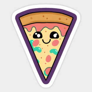 Pizza Slice Kawaii-Style Sticker